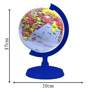 Globo Terrestre 10cm Baby Amarelo - Libreria