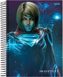 Caderno Esp Univ Cd 15m 300f Injustice - Jandai