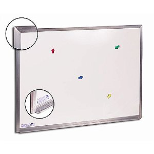 Quadro Branco 80x60cm Magnetico Extra - Cortiarte