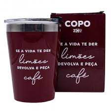 Copo Viagem Snap 300ml Peca Cafe  - Zona