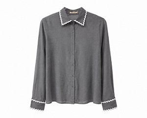 CAMISA HELENA - chumbo