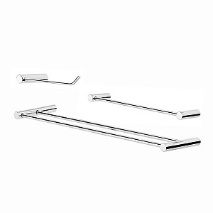 Kit De Acessórios Duplo Para Banheiro Orion 2040OR