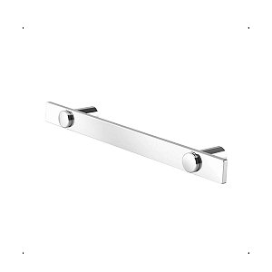 Porta Toalha Para Banheiro 35cm Inox Prata Polido Patmos 1030035PM