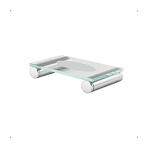 Saboneteira Para Banheiro Inox Prata Polido Patmos 1040PM