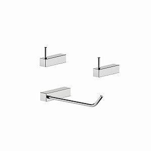 Kit Acessórios De Banheiro Sparta Aço Inox Alto Brilho 2020SP