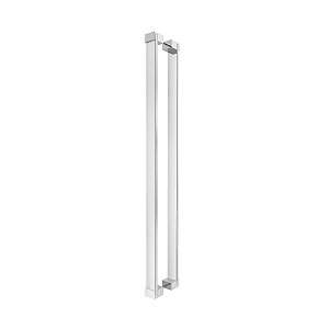 Puxador Aço Inox Para Portas Pivotante Madeira Vidro Correr 30cm Escovado Modelo Atlas