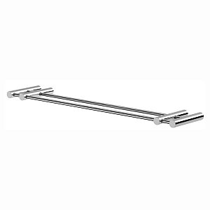 Toalheiro Duplo De Banho Agata 80cm Escovado 1031AG
