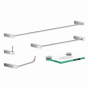 Kit De Acessórios Para Banheiro Troia 2080TR