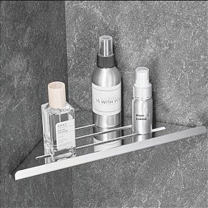 Prateleira De Canto Porta shampoo Em Aço Inoxidável Para Banheiro Suporte Parede Grego Metal
