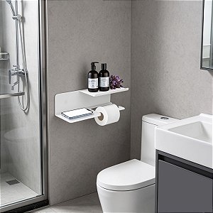 Porta Papel Higiênico Triplo Aço Inoxidável Para Banheiro Suporte Papel Para Parede Grego Metal