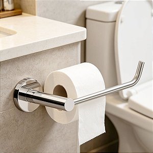 Porta Papel Higiênico Atenas Para Banheiro Suporte Parede Grego Metal