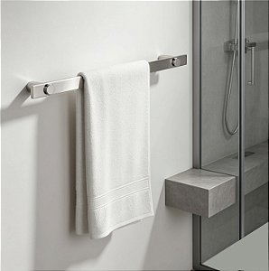 Porta Toalha De Banho Patmos Aço Inox Suporte Parede Grego Metal