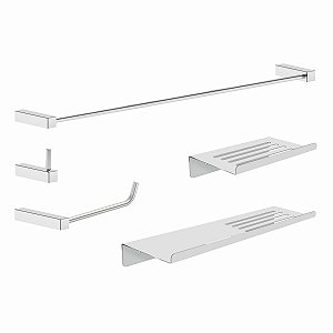 Acessórios De kit Para Banheiro Aço Inox Sparta 2101SP