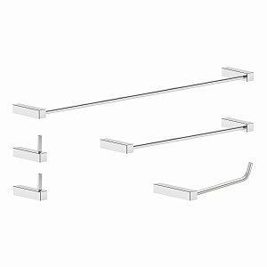 Kit De Banheiro Acessórios Em Aço Inox Sparta 2070SP
