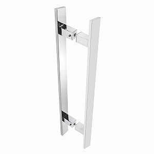 Puxador Para Portas Eros Aço Inox Polido Alto Brilho