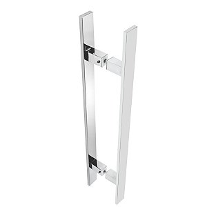 Puxador Para Portas Perseu Aço Inox Polido Alto Brilho