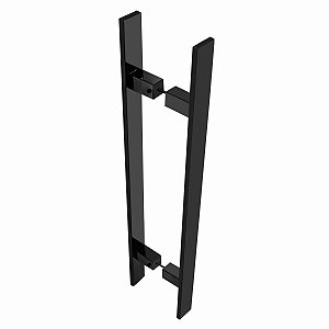 Puxador Para Portas Perseu Aço Inox Preto Fosco