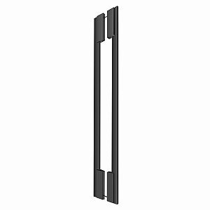 Puxador Para Portas Zeus Aço Inox Preto Fosco