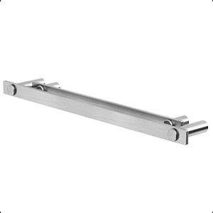 Porta Toalhas Duplo Para Banheiro 60cm Inox Escovado Patmos 1031060PM