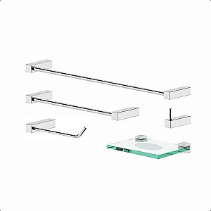 Kit De Acessórios Para Banheiro Troia 2080TR