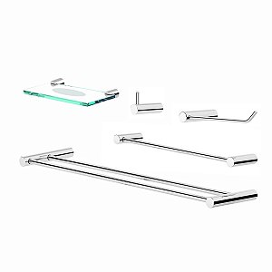 Kit De Acessórios Duplo Para Banheiro Orion 2090OR