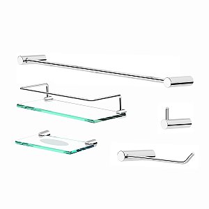 Kit De Acessórios Para Banheiro Suporte Proteção Orion 2100OR