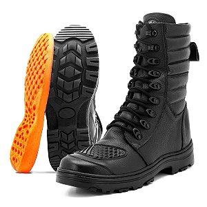 coturno para vigilante com ziper