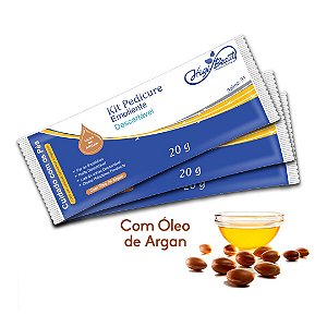 Kit Pedicure com Óleo de Argan - Com creme, lixa e palito