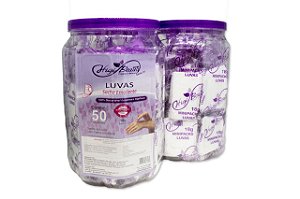 Luva com creme emoliente - 50 pares