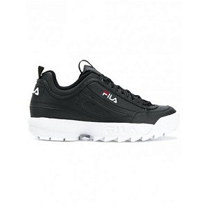 tenis fila preto e branco