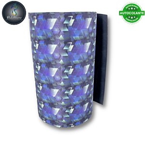 Cobertura de EVA em Rolo com Tecido Estampado Geométrico