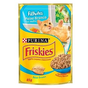 Friskies Sache Filhote Peixe Branco ao Molho 85 g
