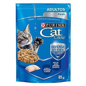 Cat Chow Sache Adultos Peixe Ao Molho 85 g