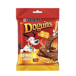 Petisco Cães Doguitos Rodízio Frango Purina 65g