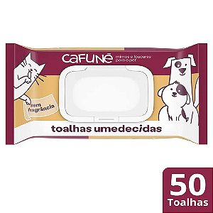 Toalhas Umedecidas sem Fragrância Cafuné 50 unidades