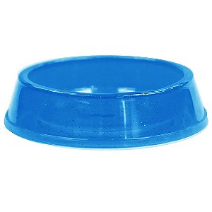 Comedouro Plástico 160 ml Glitter Pet para Gato - Azul 160 ml