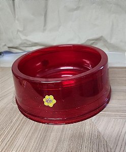 Comedoouro Grande Simples 1900 ml Vermelho com Gliter