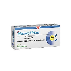 Antibiótico Marbocyl P 5mg 10 comprimidos