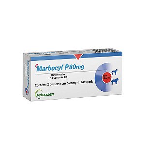 Antibiótico Marbocyl P 80mg 6 comprimidos