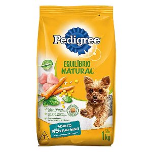Ração Pedigree Equilíbrio Natural Cães Adultos Raças Pequenas 1 kg