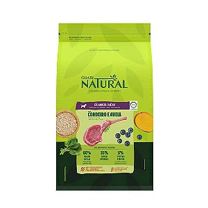 Ração Guabi Natural Cães Adultos Porte Médio Cordeiro e Aveia 2,5 kg