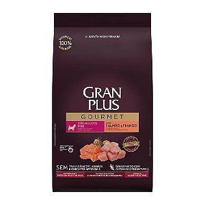 Ração GranPlus Gourmet Cães Adultos Mini Salmão e Frango 3kg