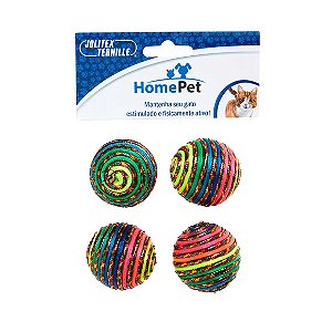 Brinquedo Kit Bolinhas Arco-Iris HomePet Único