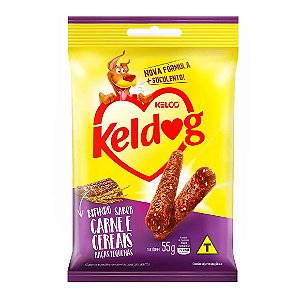 Petisco Bifinho Keldog Carne e Cereais Raças Pequenas 55 g
