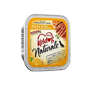 Ração Úmida Keldog Naturale Cães Pato com Laranja 100 g