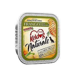 Ração Úmida Keldog Naturale Cães Frango com Vegetais 100 g