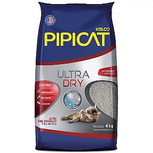 Areia Pipicat Ultra Dry para Gatos 4 kg