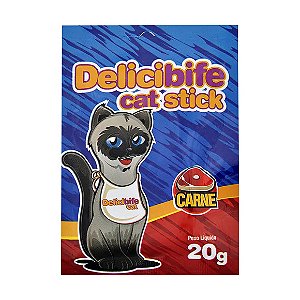 Petisco para Gatos Stick Delicibife Carne 20 g