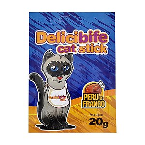 Petisco para Gatos Stick Delicibife Peru e Frango 20 g