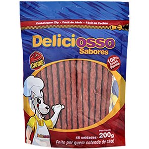 Petisco Deliciosso Carne Palito Fino 200g